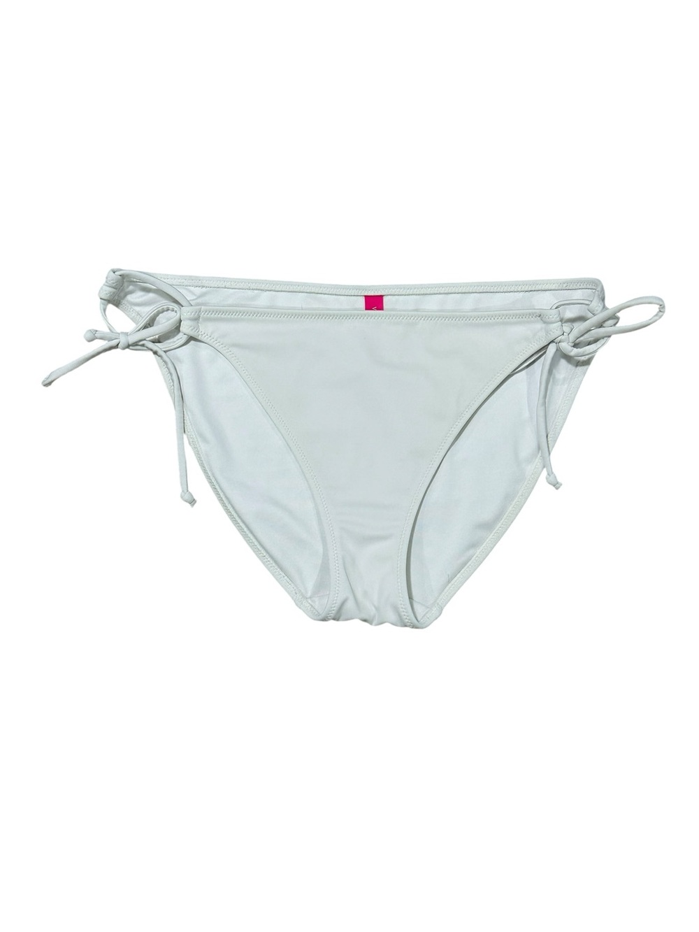 Victoria's Secret White Bikini Bottom with Pink Brand Tag